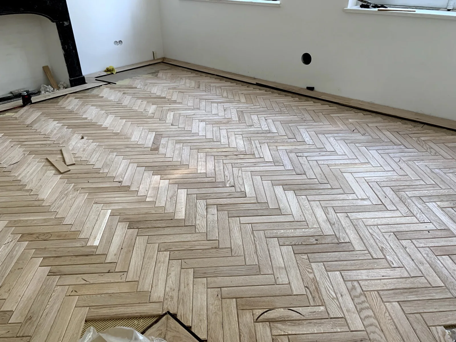 Vloerafwerking in woonruimte